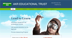Desktop Screenshot of akrtrust.org